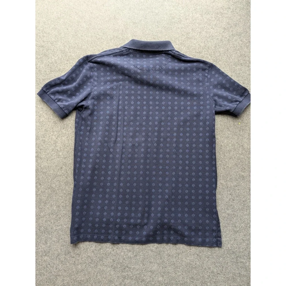 Ralph Lauren Men's Polo Shirt Medium Blue Diamond Geometric Pullover Short...